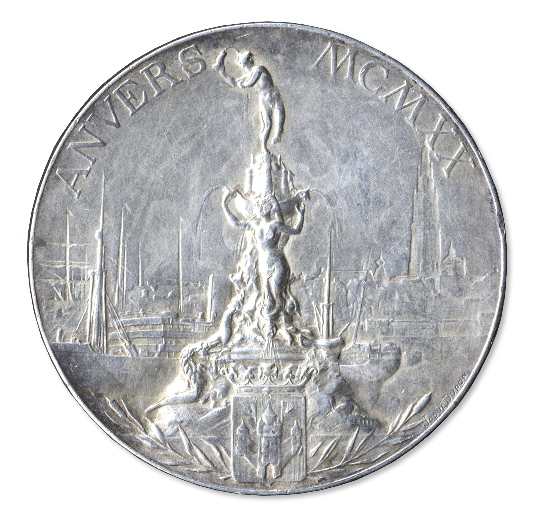 Olympics Memorabilia Silver Olympic Medal From the 1920 Summer Olympics, Held in Antwerp, Belgium - Image 4 of 4