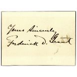 Presidential & Political Memorabilia & Autographs Signature of General Frederick Dent Grant, Son