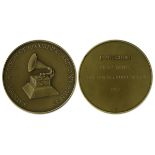 Rock n Roll & Pop Music Grammy Medal Presented to Mickey Rooney in 1984 Grammy medal presented to