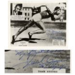 Olympics Memorabilia Jesse Owens Signed Photograph -- Signed ''Jesse Owens '36' Olympic'' Photograph