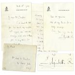 Royalty Queen Mother Autograph Letter Signed From Buckingham Palace in 1949 -- ''â€¦I feel all the