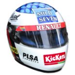 Auto Racing Memorabilia Jean Alesi Race-Worn Helmet -- From 1997 Formula One Season -- Accompanied