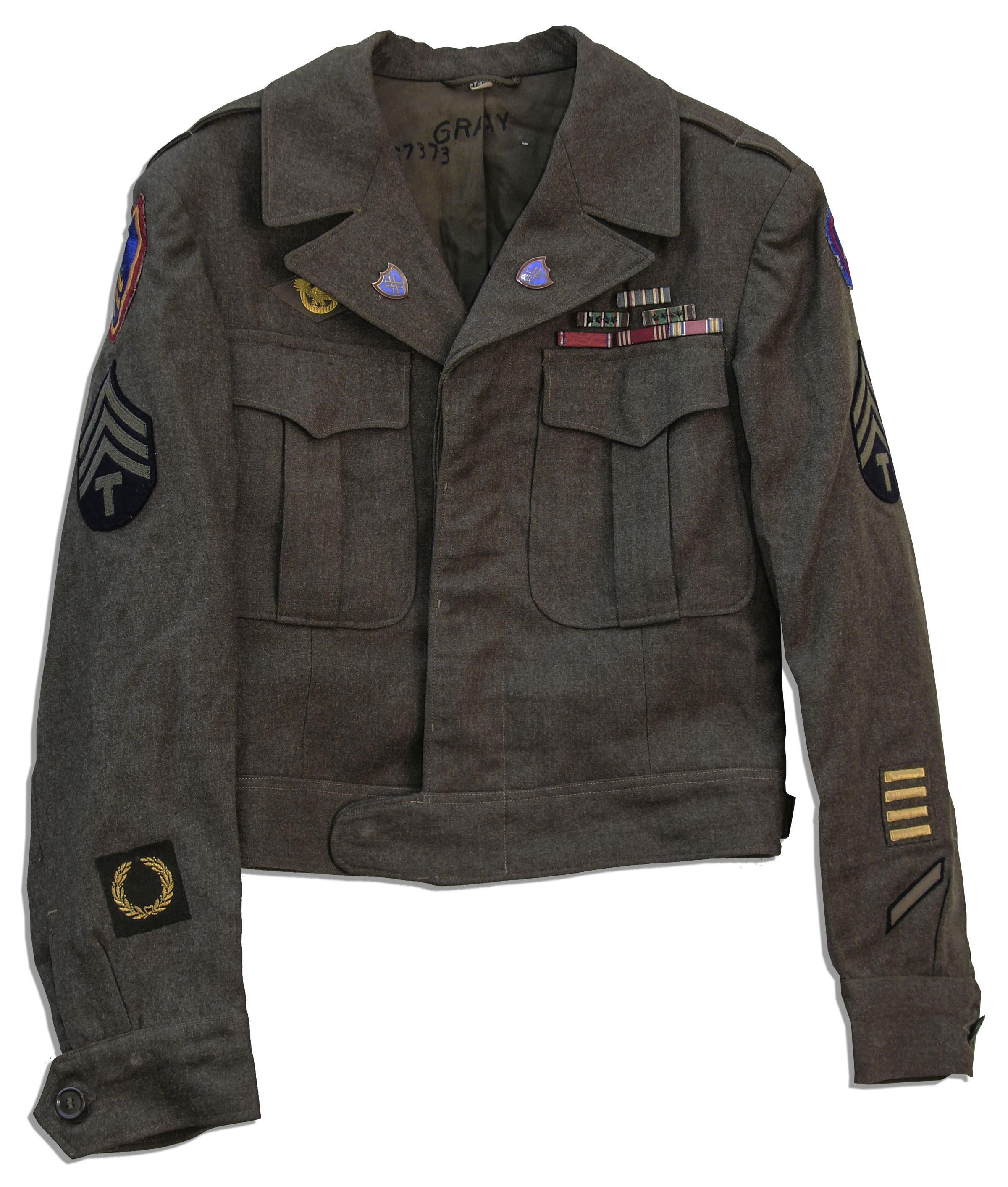 World War I & II Unique Collection of World War II Items Including a Full Uniform Worn by a Corporal - Image 4 of 9