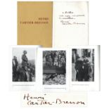 Art, Art Autographs, Comic Art & Photography Henri Cartier-Bresson Signed Exhibition Catalog From