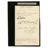 Presidential & Political Memorabilia & Autographs William McKinley Signed Form as Congressman