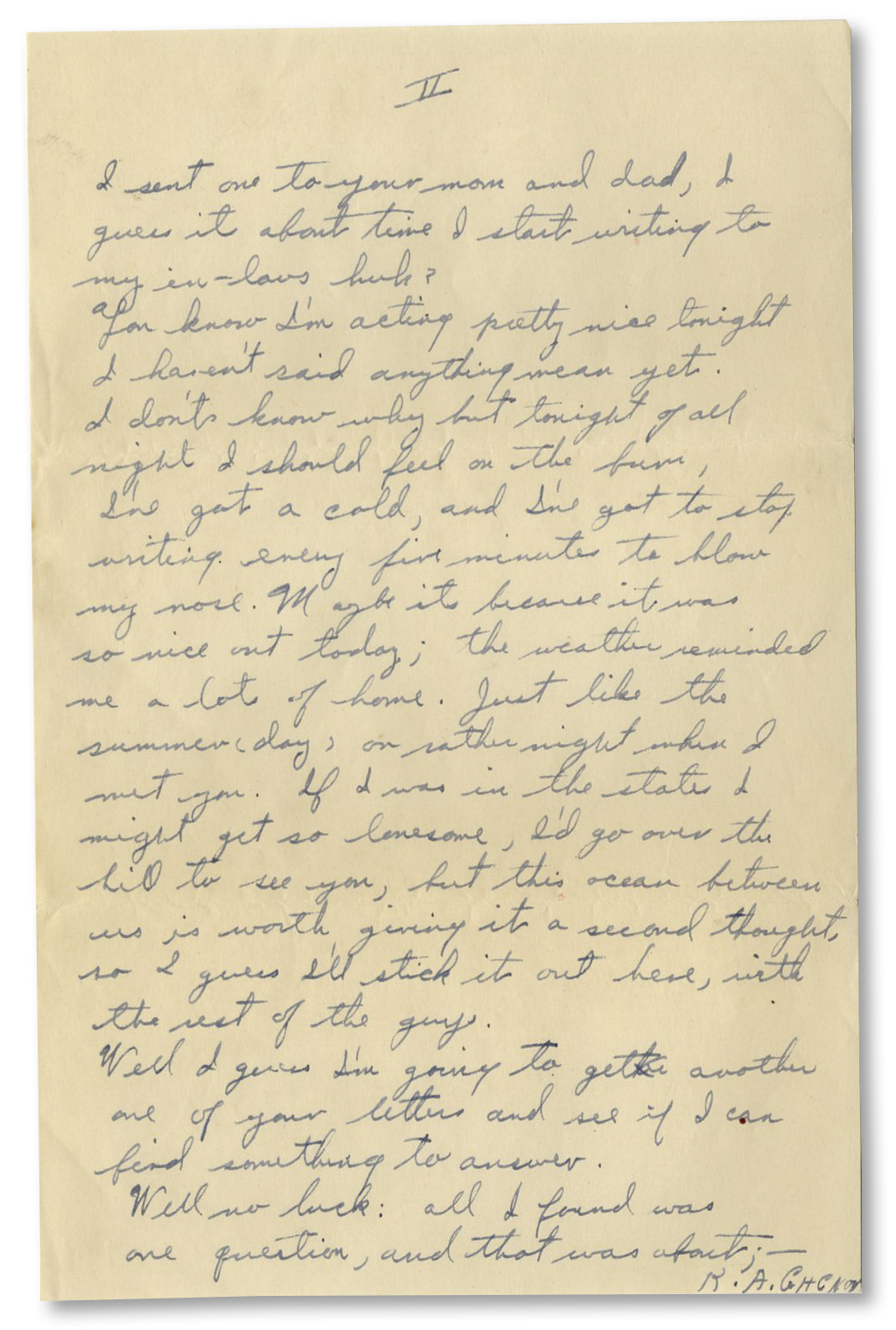 World War I & II Rene Gagnon Autograph Letter Signed 8-Times -- 2 Months Before Iwo Jima -- ''â€¦I'm - Image 8 of 9