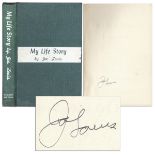 Boxing Memorabilia Joe Louis Signed First Edition of His Memoir ''My Life Story'' Joe Louis signed