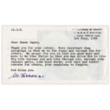 Race & Religion Mother Teresa Typed Letter Signed -- ''â€¦My prayer for you is that you grow more
