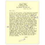 Literary, Rare Books & Authors Autographs Joseph Heller Typed Letter Signed Regarding His Army