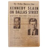 Presidential & Political Memorabilia & Autographs Dallas Newspaper Reporting the Assassination of