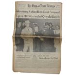 Presidential & Political Memorabilia & Autographs JFK Assassination Newspaper -- ''The Dallas