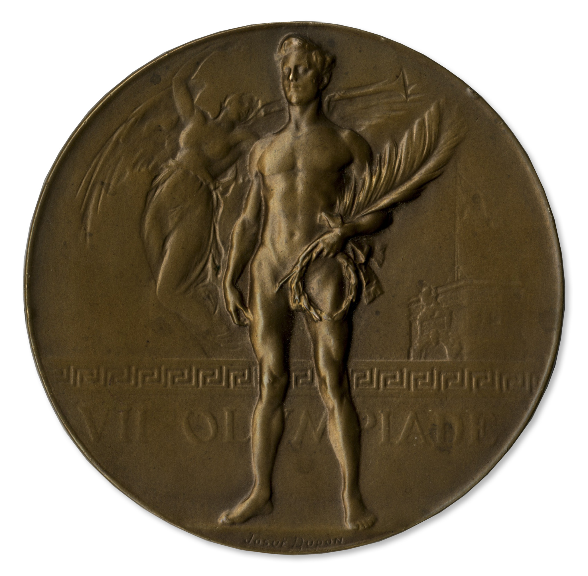 Olympics Memorabilia Bronze Olympic Medal From the 1920 Summer Olympics, Held in Antwerp, Belgium - Image 4 of 5