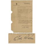 First Lady of Argentina Eva Peron 1950 Circular Signed Eva Peron typed circular signed, dated 20