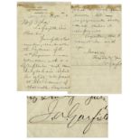 James Garfield Autograph Letter Signed in 1880 -- ''...I should be glad to be present at the reunion