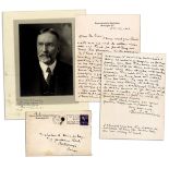 Supreme Court Justice George Sutherland Signed Photo & Autograph Letter Signed -- ''...if I were