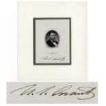 President Ulysses S. Grant Signed Print Ulysses S. Grant print of himself, signed by the