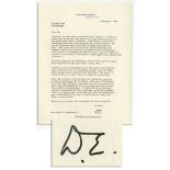 Eisenhower Letter Signed as President: ''...If you are so cowardly...as to agree...to this atrocious