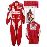 World Champion Fernando Alonso Race-Worn & Signed Rare Ferrari Suit -- From 2010 Formula One