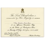 Queen Elizabeth II Party Invitation Queen Elizabeth II party invitation. Partially-printed