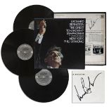 Leonard Bernstein Signed LP Record Set Conductor Leonard Bernstein signed boxed set of ''The Great