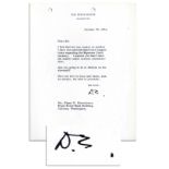 Dwight D. Eisenhower Typed Letter Signed as President Regarding Supreme Court Vacancy -- ''...I