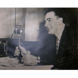 Senator Joe McCarthy Cold War Photo Signed -- 19.5'' x 15.5'' Large Joe McCarthy signed photo. Black