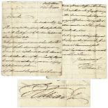 King William IV Autograph Letter Signed -- ''...as for this rascal Bonaparte, I wish he was at the