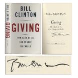 Bill Clinton Signed First Edition of ''Giving: How Each of Us Can Change The World'' -- Fine Bill