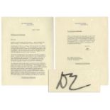 Eisenhower Letter Signed as President Regarding FDR, His Democratic Predecessor: ''...one