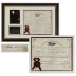Grover Cleveland Document Signed as President Grover Cleveland document signed as President on 5