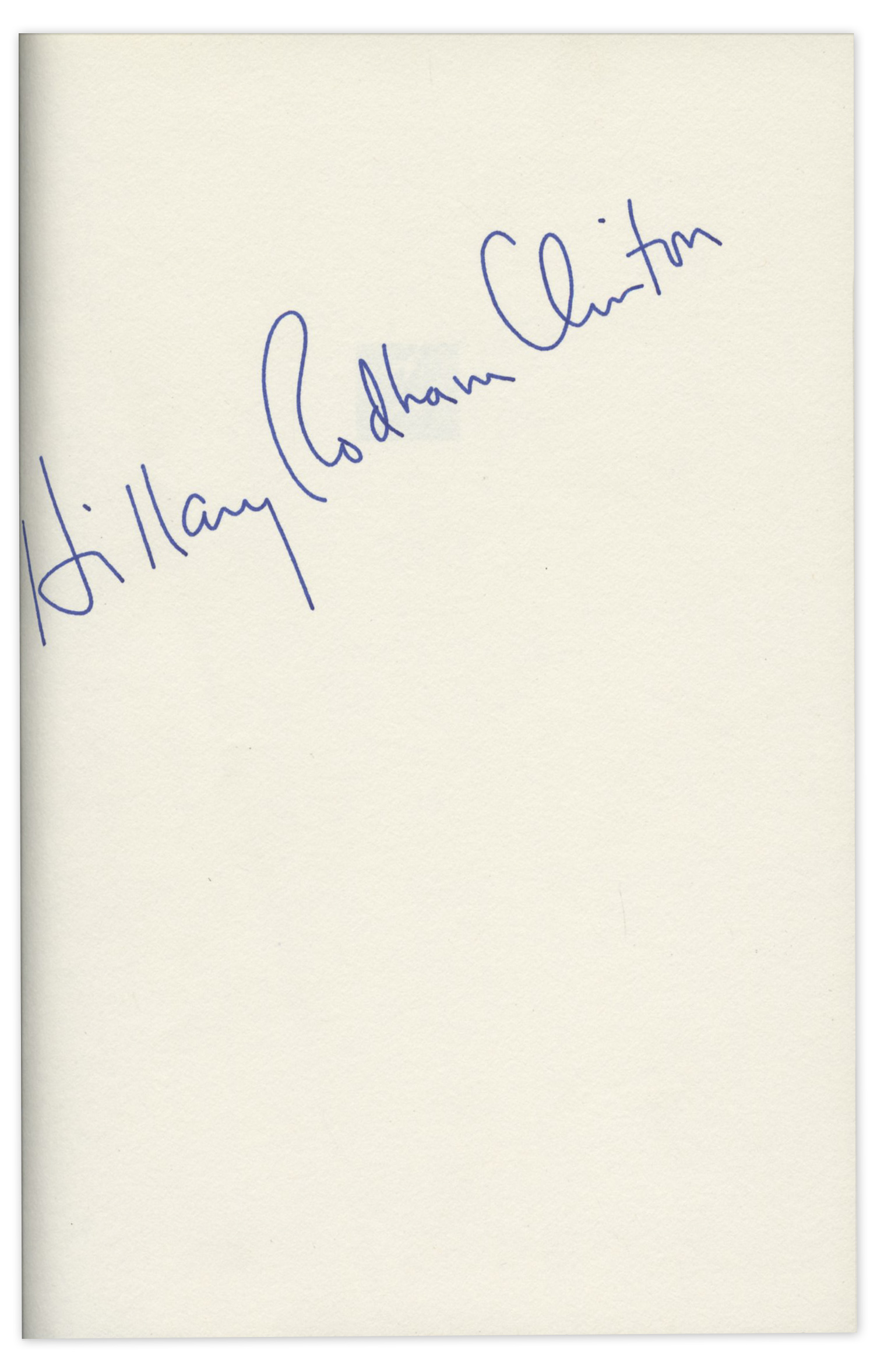 Hillary Clinton Signed ''It Takes a Village'' -- Near Fine Hillary Clinton signed copy of her - Image 2 of 3