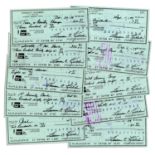 Lot of 10 Personal Checks Signed by Baseball HOFer Harmon Killebrew Lot of 10 personal checks signed