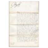 King George III Document Signed in 1795 King George III patent document signed ''George R'' in large