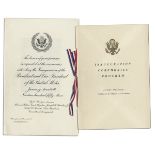 Dwight D. Eisenhower & Richard Nixon Presidential Inauguration Invitation and Program Invitation and