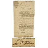 French Revolutionary War General Arthur Dillon Document Signed -- 5 Years Before He Was