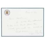 George H.W. Bush Autograph Note Signed as Vice President -- ''...I wrote the attached to the kid