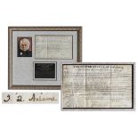 John Quincy Adams Land Grant Signed as President John Quincy Adams land grant signed as President on