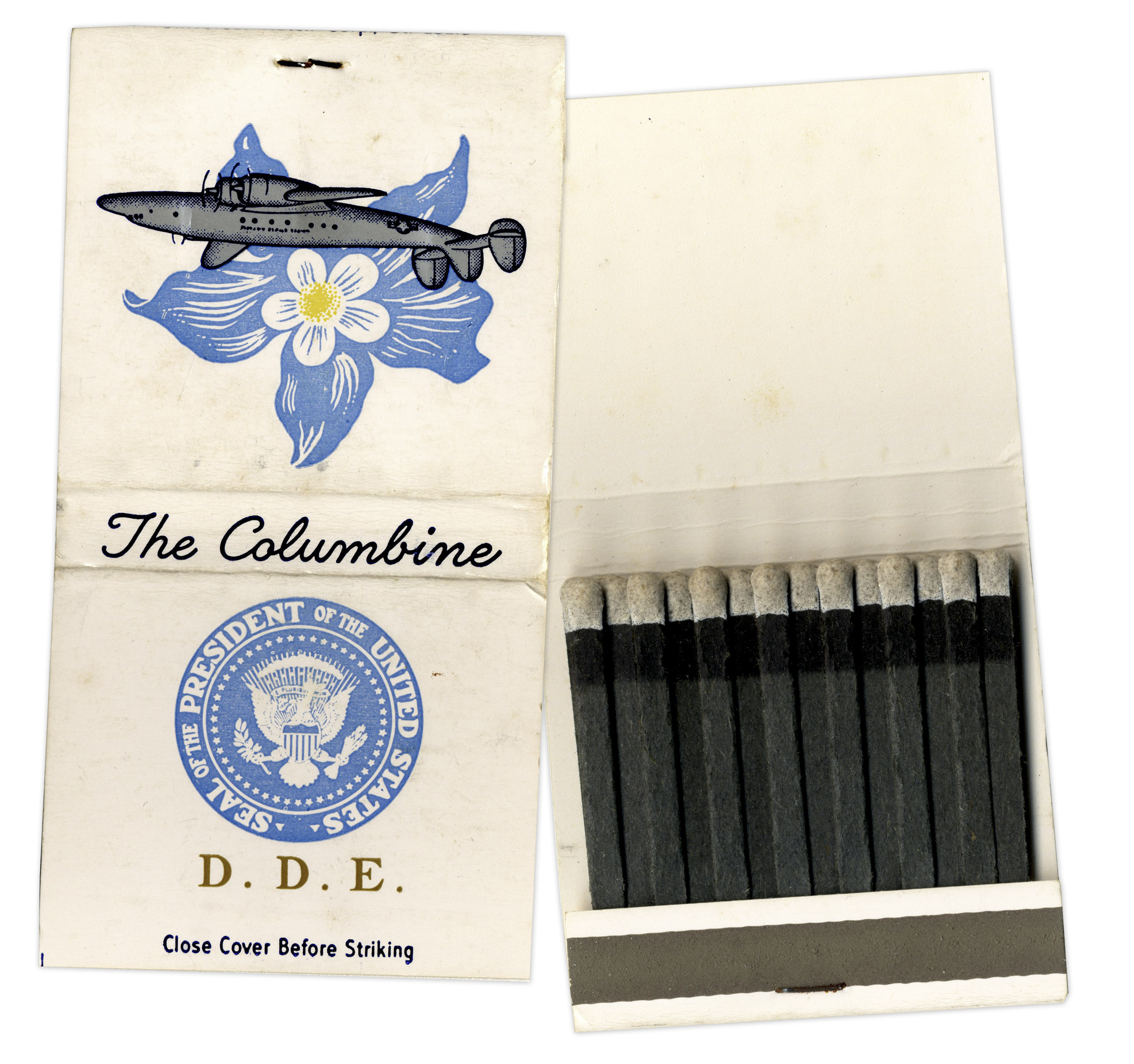 President Dwight D. Eisenhower Matchbooks Flown Aboard His Presidential Airplane Four fully intact - Image 4 of 4