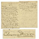 Clarence Darrow Autograph Letter Signed With Prohibition Content -- ''...I don't know whether we can