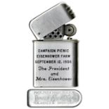 President Dwight Eisenhower Campaign Picnic Lighter -- From His Re-election Campaign in 1956