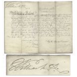 King William IV Document Signed During the First Few Months of His Reign in 1830 King William IV