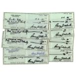 Lot of 10 Checks Signed by Conservative Icon Barry Goldwater Lot of ten checks signed by Barry