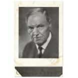 Clarence Darrow Signed Photograph From 1930 Photograph signed by famed lawyer Clarence Darrow.