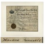 Theodore Roosevelt Military Appointment Signed as Governor of New York -- Roosevelt Appoints a