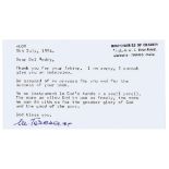 Mother Teresa Typed Letter Signed -- ''...Be an instrument in God's hands - a small pencil...''