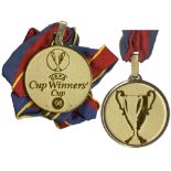 UEFA Cup Winners' Cup Gold Medal Won by Chelsea Midfielder Eddie Newton in 1998 Gold medal from