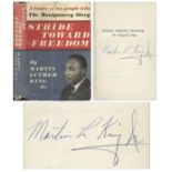 Martin Luther King, Jr. Signed First Edition of ''Stride Toward Freedom'' -- Uninscribed Rare signed