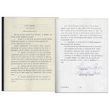 Lucille Ball document twice signed, dated 1 March 1985. Document is a ''Second Amendment to