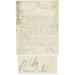Commander-in-Chief of Confederate Armies, Robert E. Lee document signed, dated early in the Civil