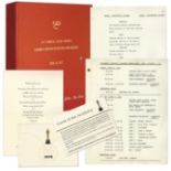 Complete first draft script for the 44th Academy Awards in 1972 and a ticket to the event, given